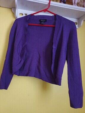 Dark Purple Spense Cardigan